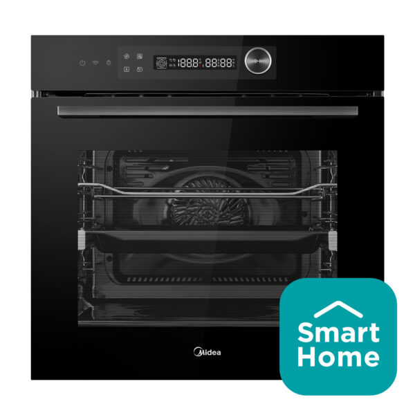 Midea TasteXpress Series 2.0 72L built-in electric oven with hydrolytic cleaning and sleek modern design