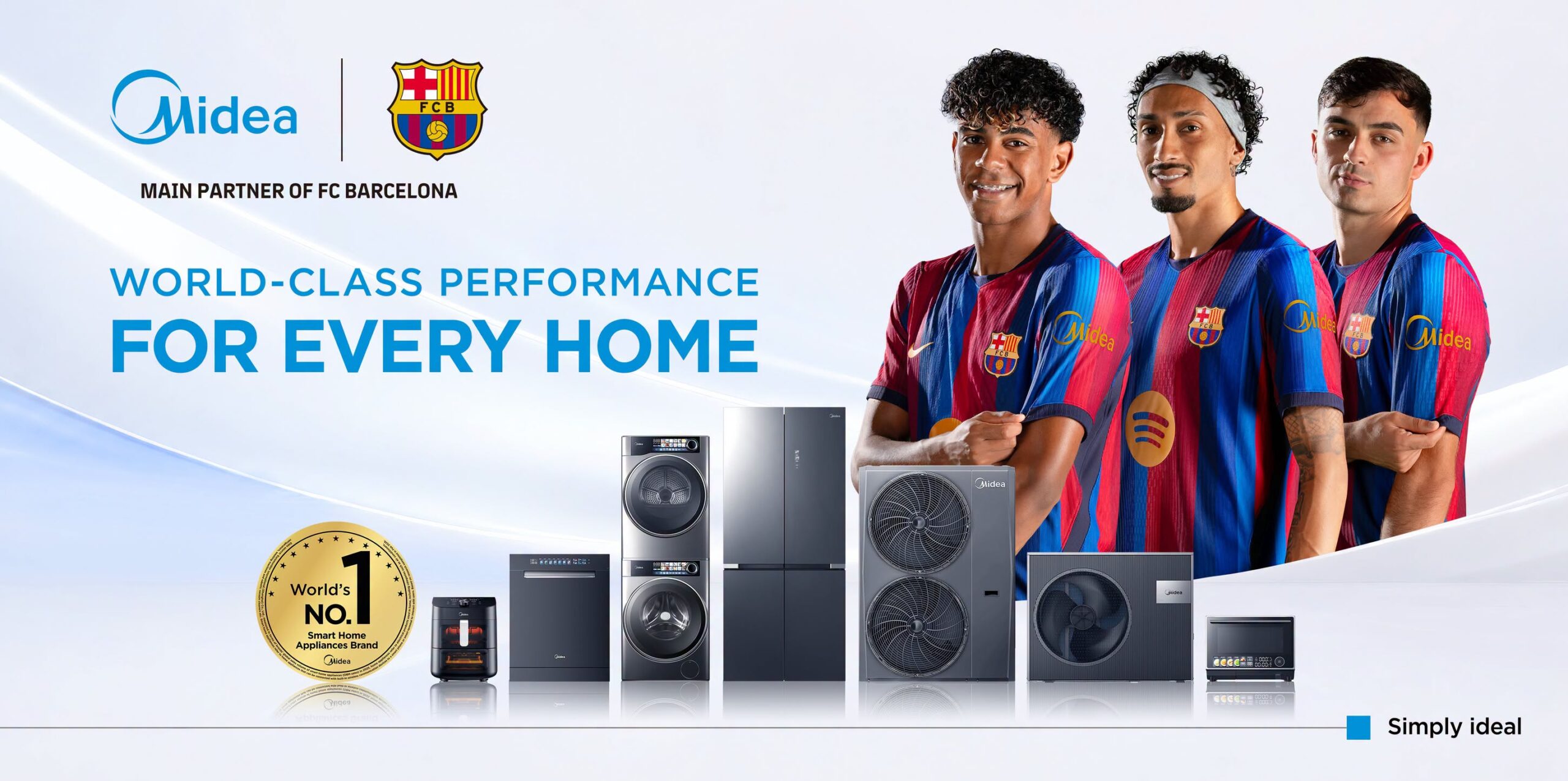 Midea, Main Partner of FC Barcelona - World-class performance for every home
